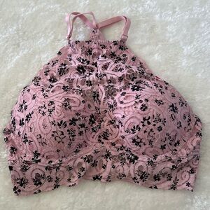 Pink VS High Neck Bralette